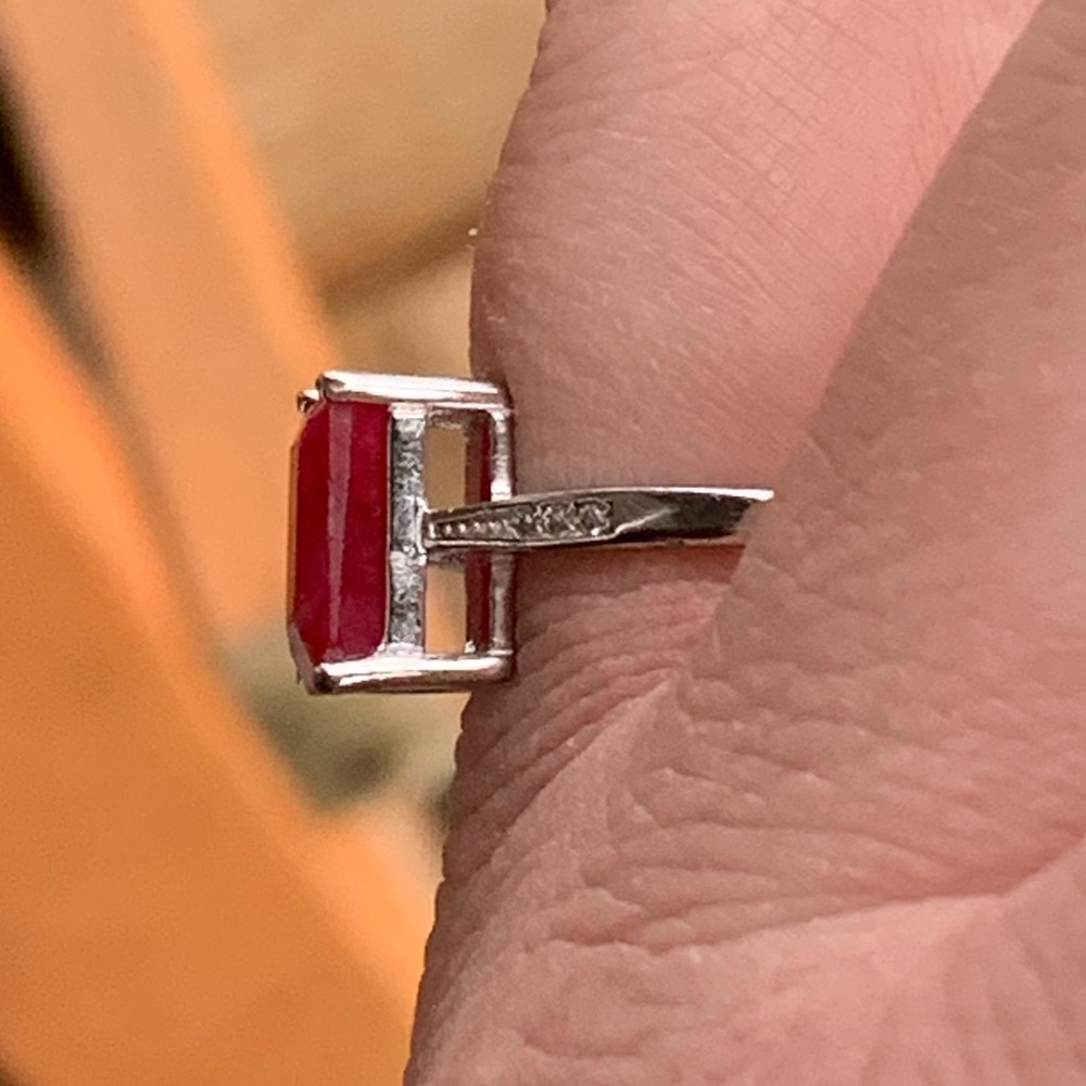 NATURAL RUBY RING - Picture 3 of 9